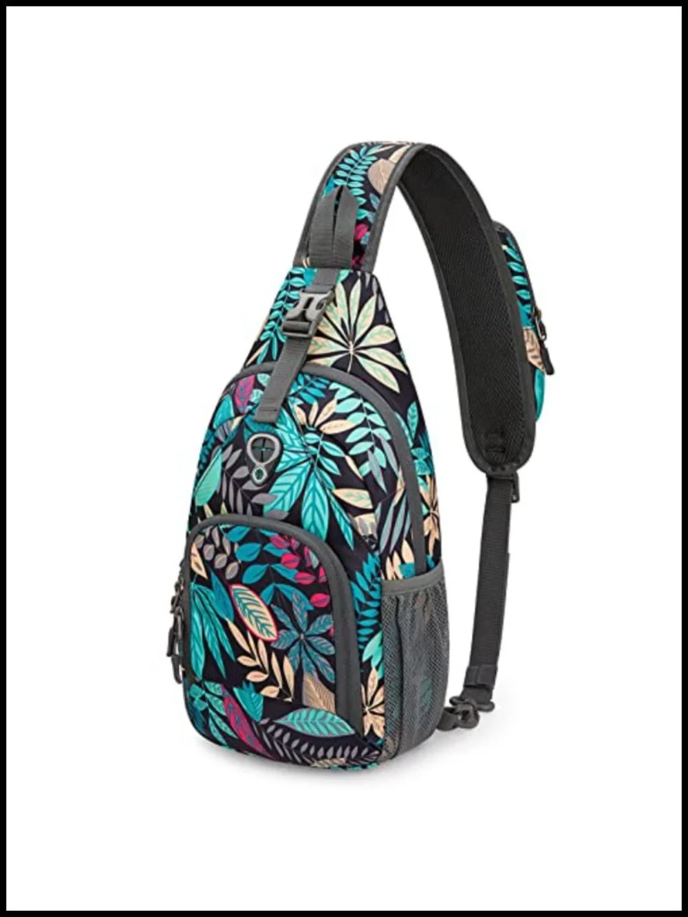 RFID Sling Bag Crossbody Backpack Hiking Outdoor Water Resistant Polyester